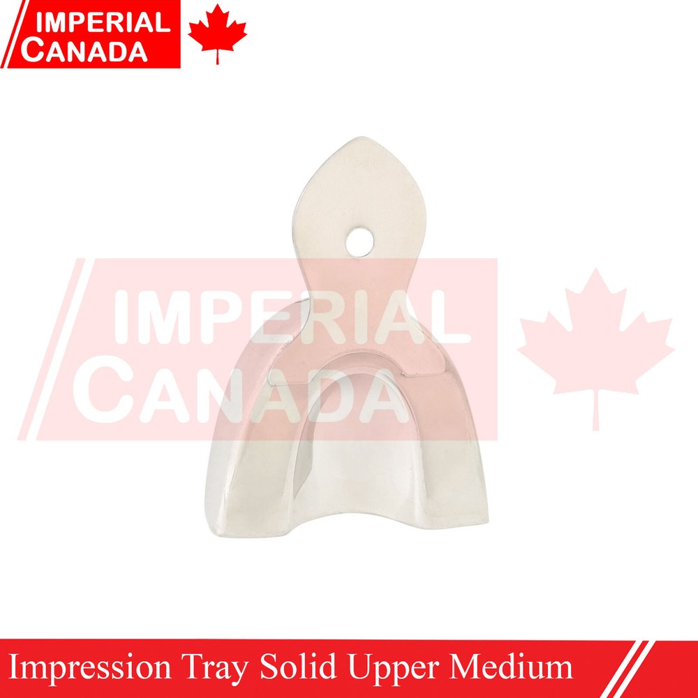 Impression Tray Solid Upper Medium Size Stainless Steel German Grade DS-2053