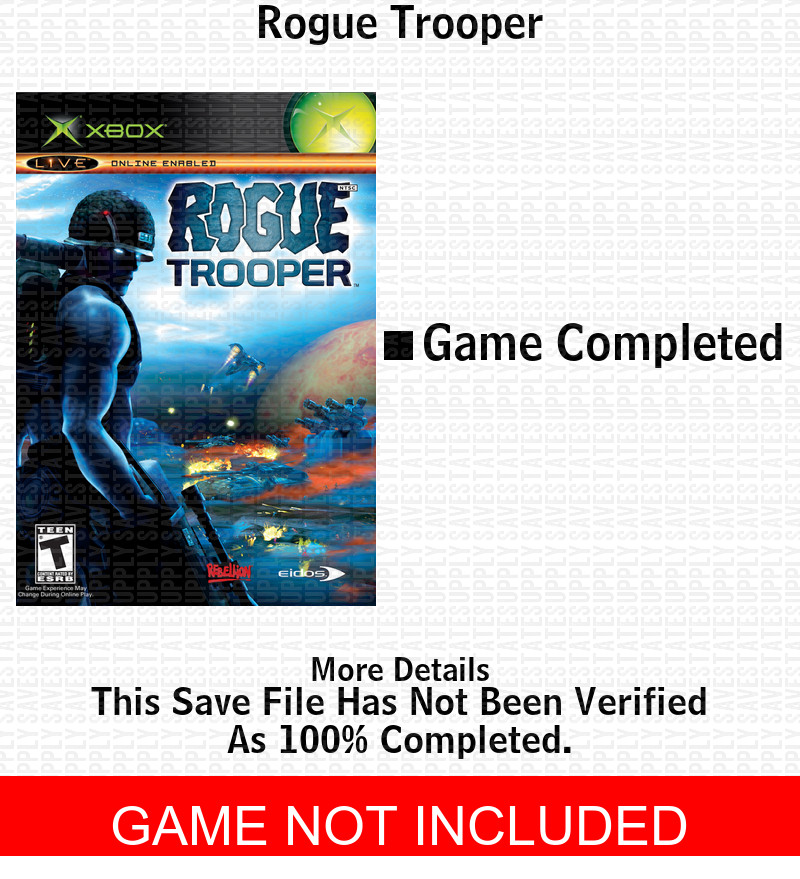 Rogue Trooper XBOX USB Save 100% Unlocked