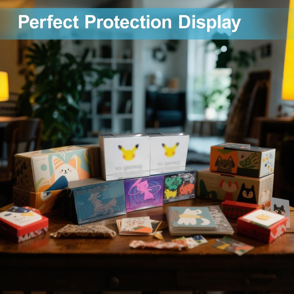 12 Pack ETB Protector Case Compatible with PKMN Elite Trainer Box Protector C...