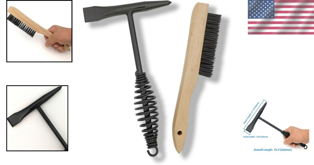 Dual-Function Welding Chipping Hammer with Tempered Chisel - Lightweight Design