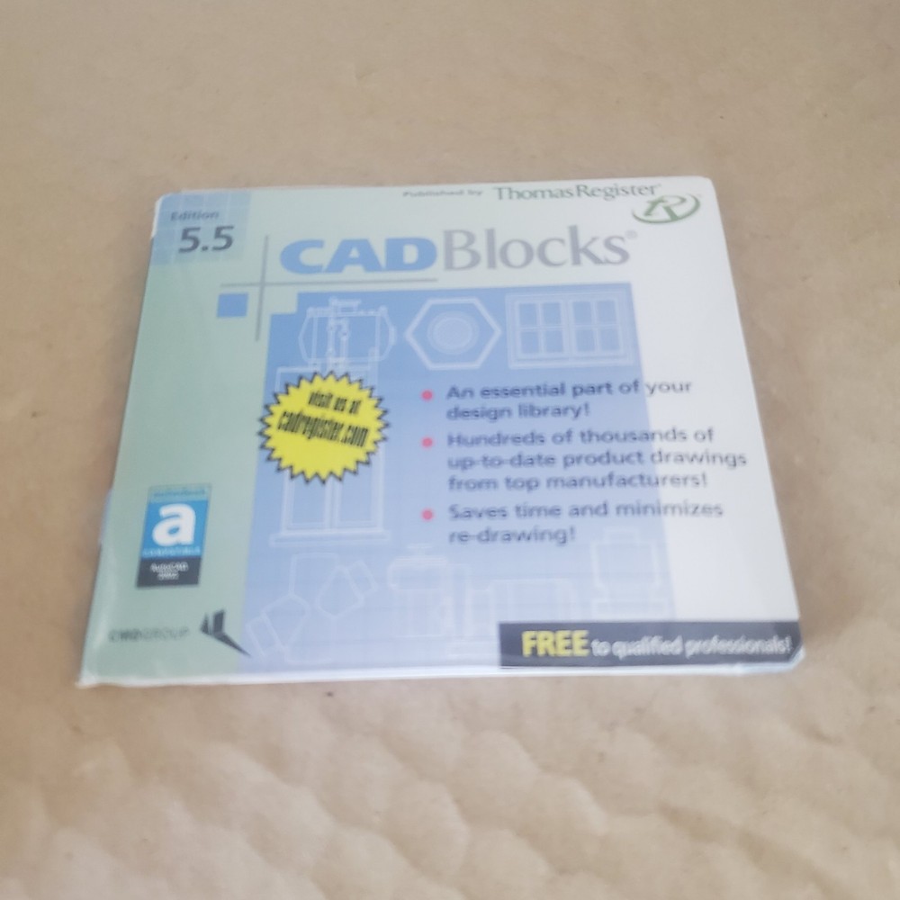 ThomasNet: CadBlocks ~ Edition 5.5  CD-ROM Sealed Brand New