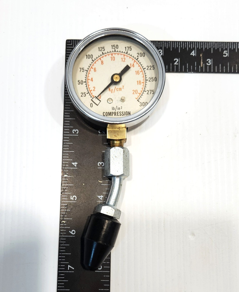 Vintage Engine Compression Tester Gauge Tool