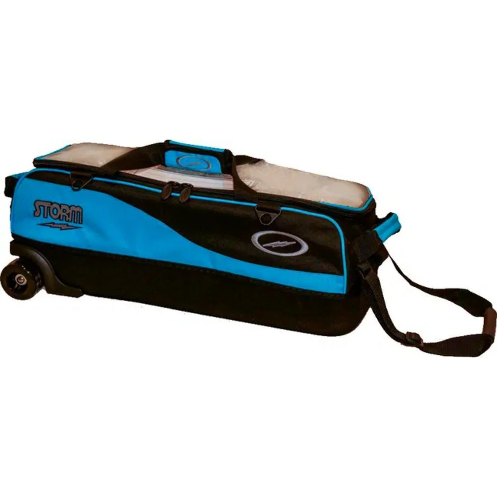 Storm 3 Ball Tote Pro Bowling Bag Compact Rolling Storage, Pro