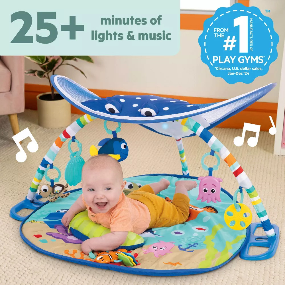 Disney Baby Finding Nemo Mr. Ray Ocean Lights Activity Gym