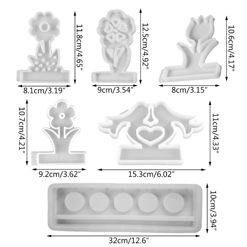 Holder Molds with Base for Making Holder Craft