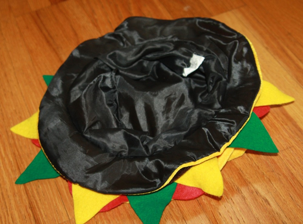 Hamburger hat novelty costume velour