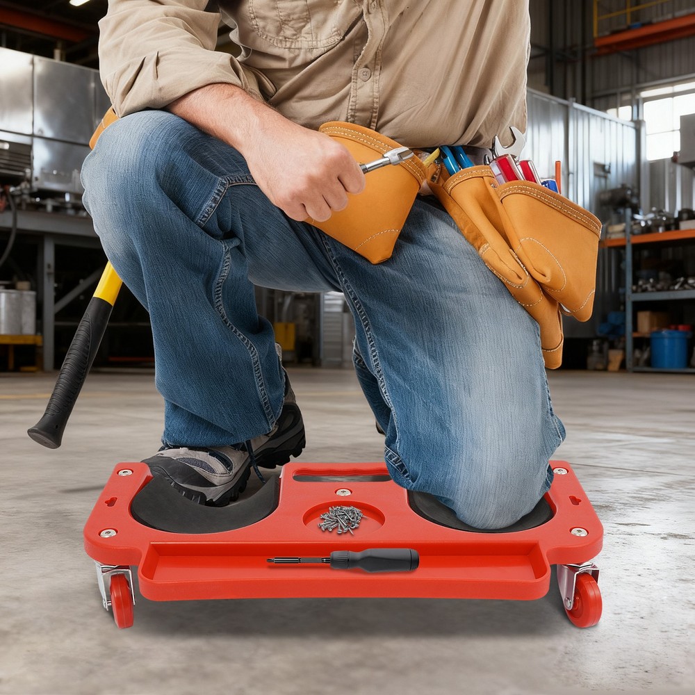 Rolling Knee Pad Wheels Soft Lining Rolling Wheeled Pads Platform Workers' Tool