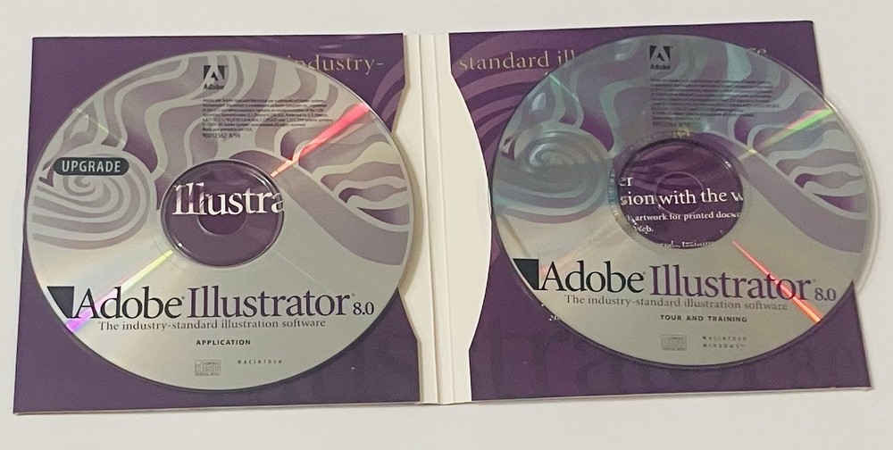 Adobe Illustrator 8.0 Upgrade (Macintosh) 2-Disc Set | Application + Training CD