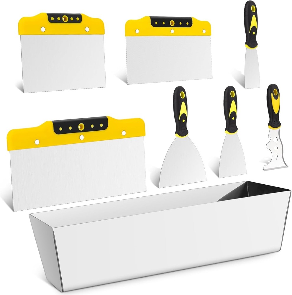 8 Pcs Stainless Steel Drywall Tool Kit