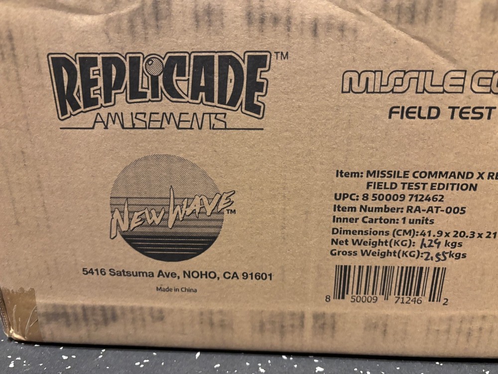 Replicade MISSILE COMMAND - Ltd FIELD TEST EDITION 1/6 Scale 12" Arcade - NEW