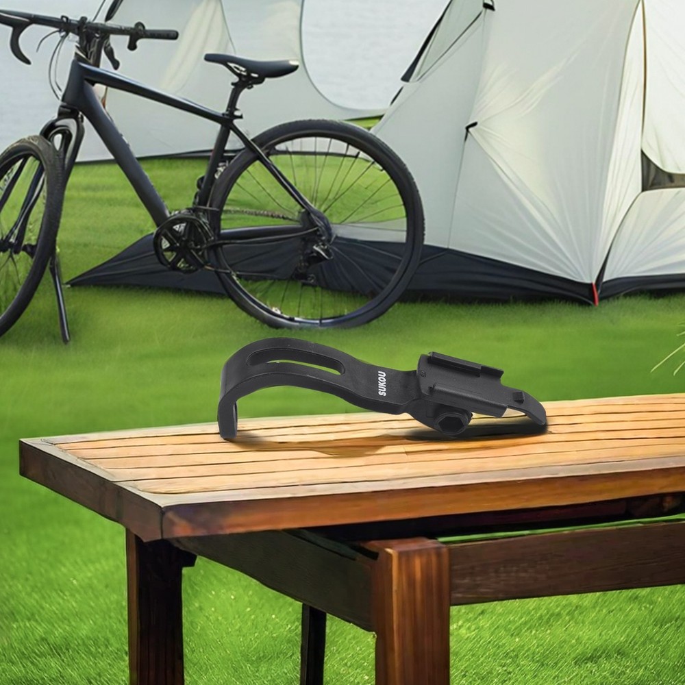 Secure Bike Computer Support with Front Fork Installed Bicycle Light Stand