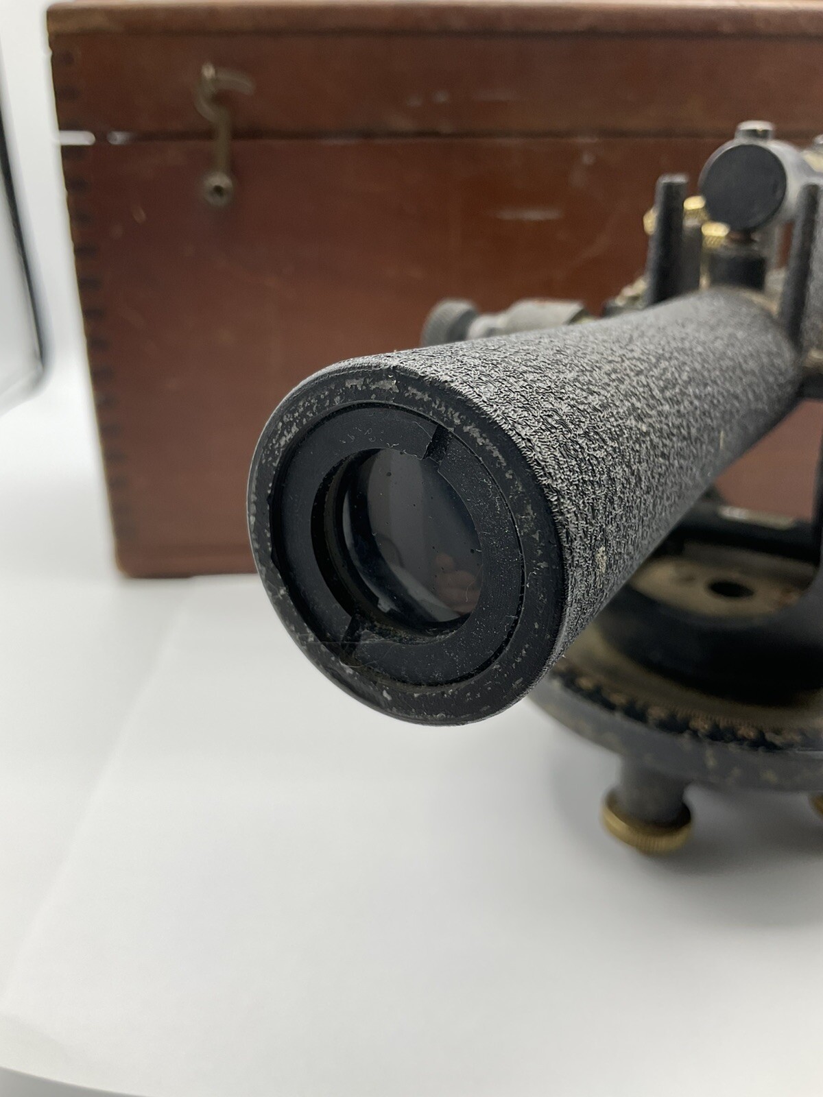 Vintage Berger Engineering Instruments Surveying Transit & Wood Box