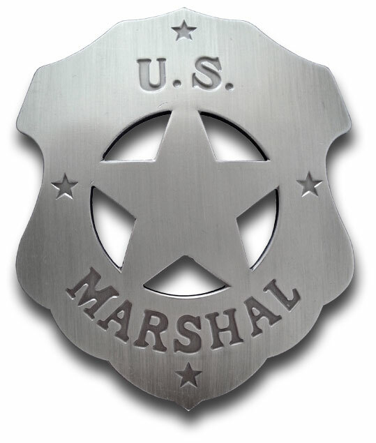 "Gunsmoke" US Marshal Shield Badge Matt Dillon - Boxed
