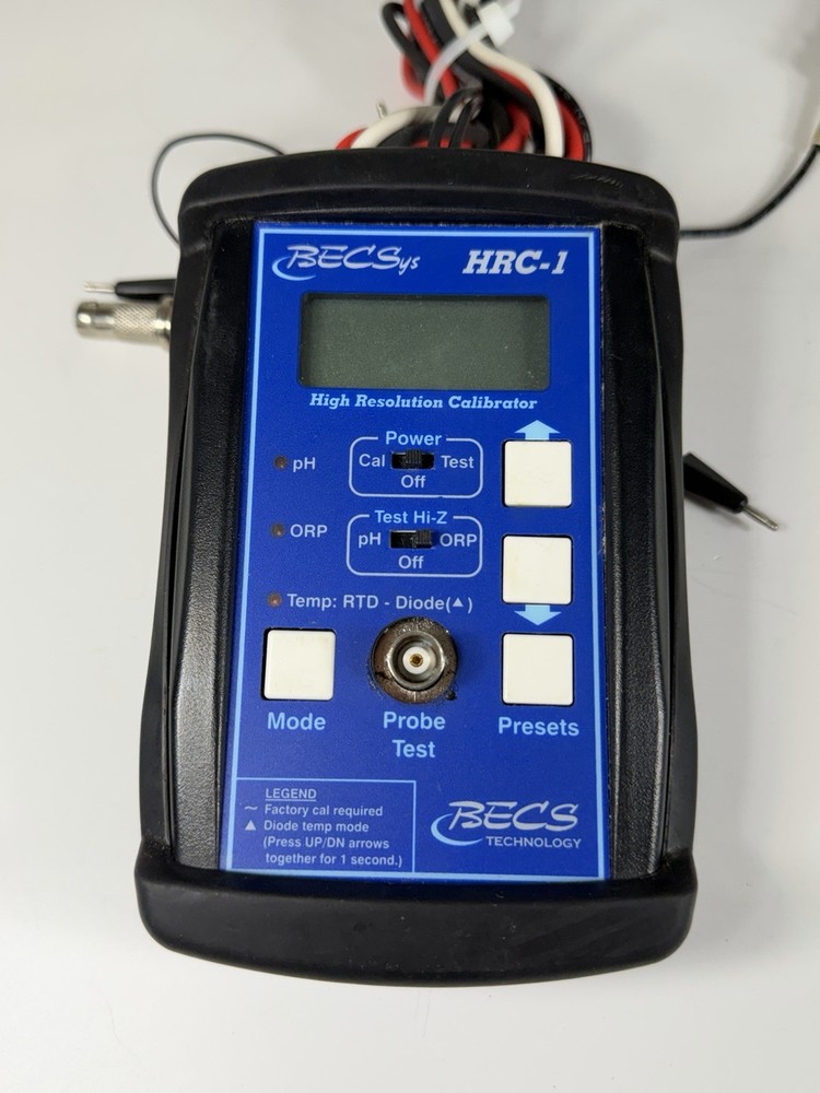 BECS Technology BECSys HRC-1 High-Performance Compact PH / ORP Tester with Probs
