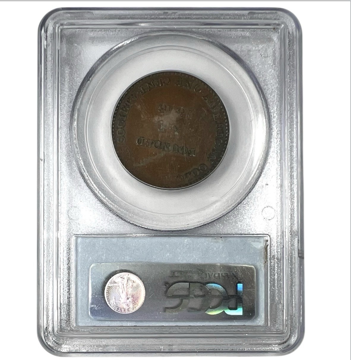 1833 Liberia Large Cent American Colonization Society PCGS AU55 NA140