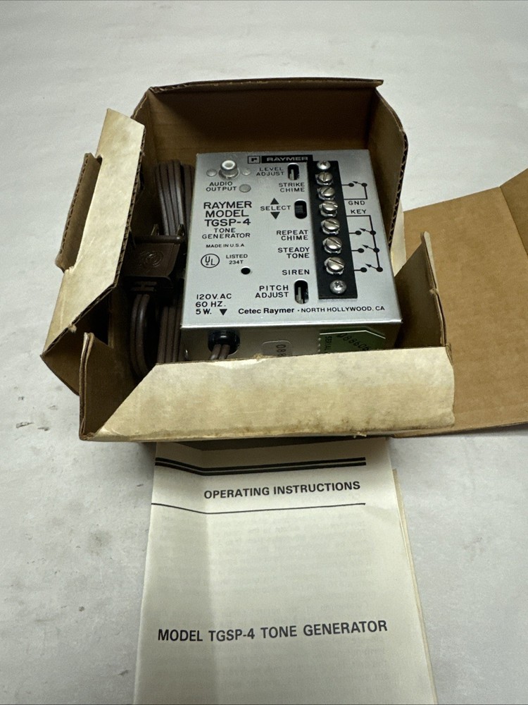 Raymer,TGSP-4,Tone Generator