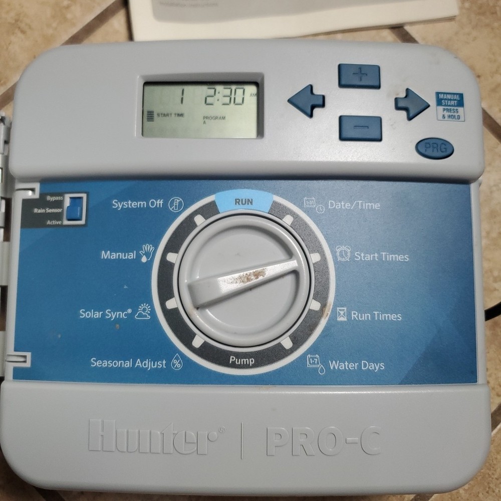 Hunter Pro-C Sprinkler/ Irrigation Controller 6 zone with Power Supply