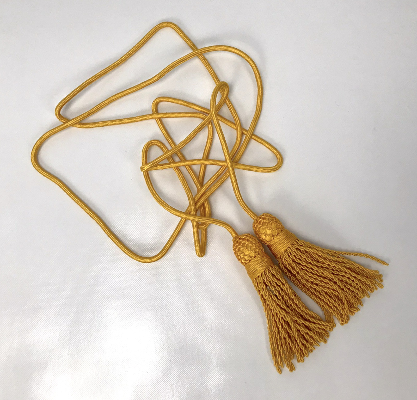Yellow Silk Bugle, Flag, or Bagpipe Cord