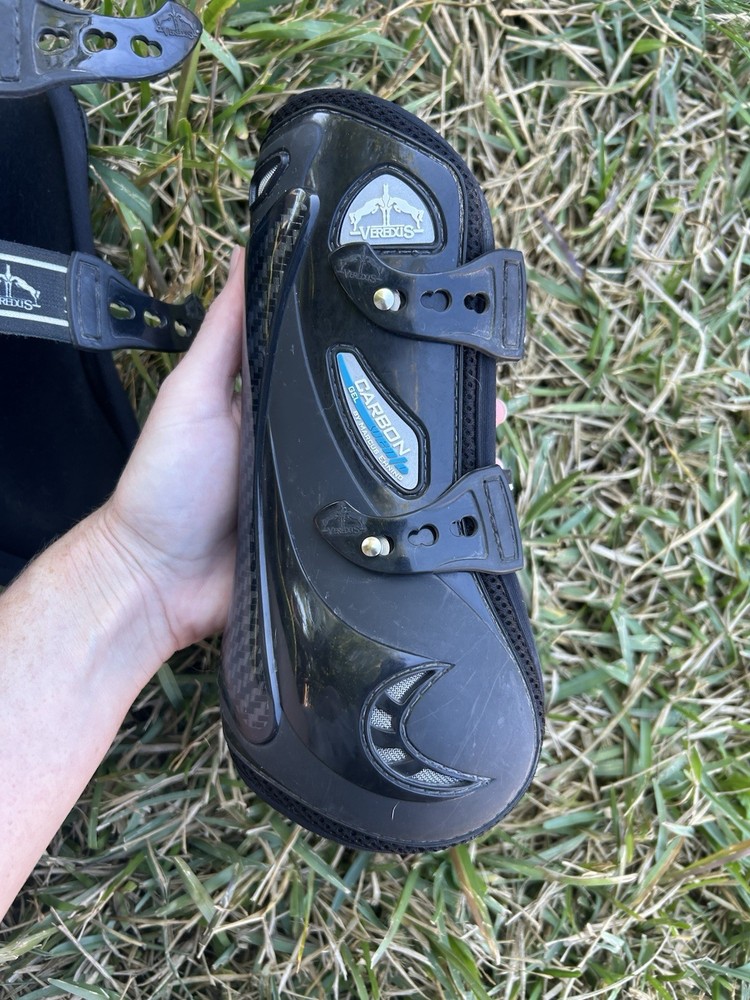 Veredus Carbon Gel Vento Open Front Boots Black Size Medium