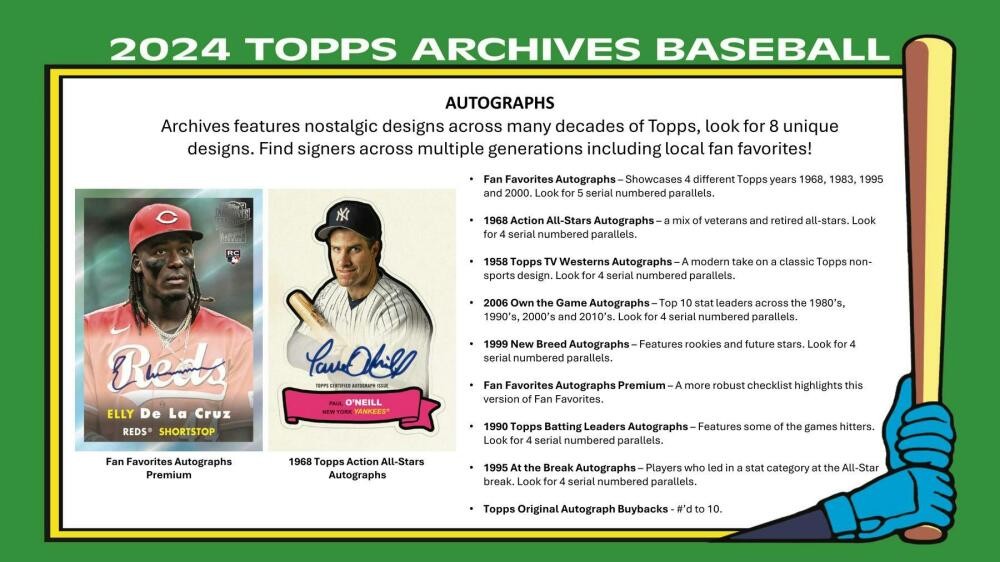 2024 Topps Archives Baseball 7-Pack Blaster Box