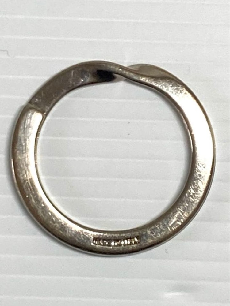 GUCCI Leather Keychain Black Interlocking GG Key Ring Charm