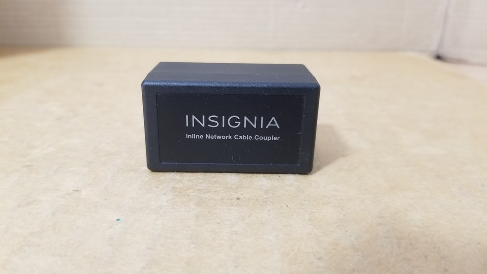 Insignia Inline Network Cable Coupler Cat-5 and Cat-5E Working , VGC