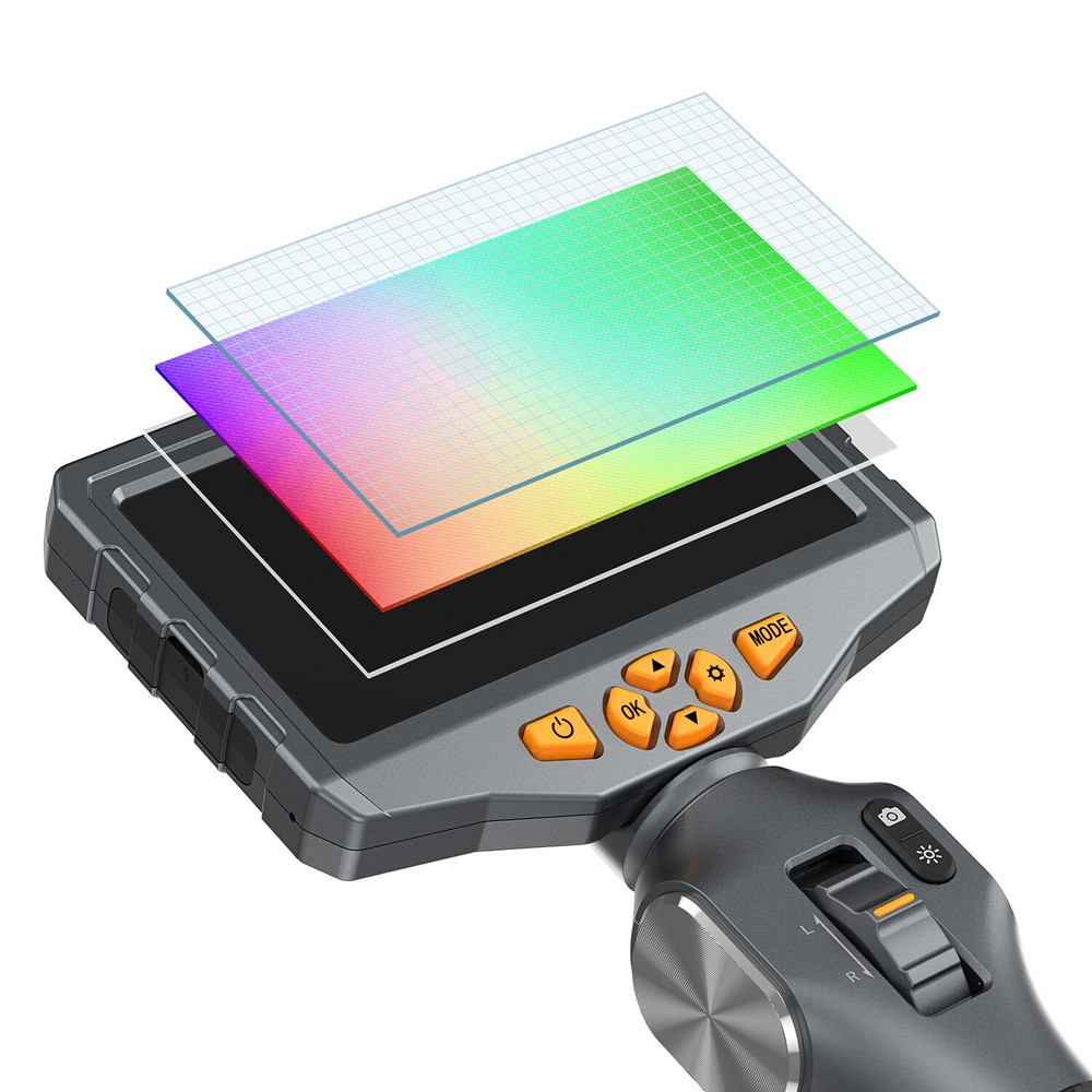 Articulating Borescope Two-Way Articulation Head 5" Endoscope Inspection Camera