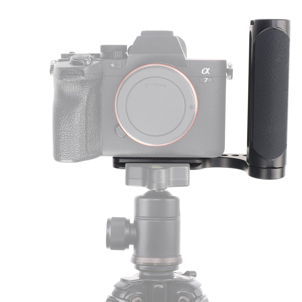 Universal L-Shaped Bracket Holder with Handele Grip for DSLR Camera Stabilizer