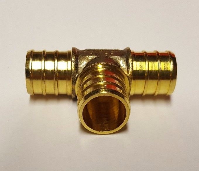 100 Pcs. 3/4" x 3/4" x 3/4" Pex Tee, 3/4 Inch Pex Tee Lead Free Brass 23-2-3=100