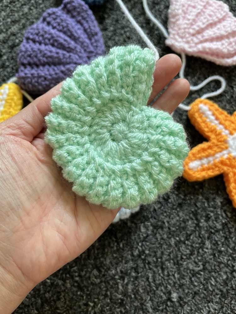 🐚Handmade Crochet Seashell Bunting | Summer🌊☀️
