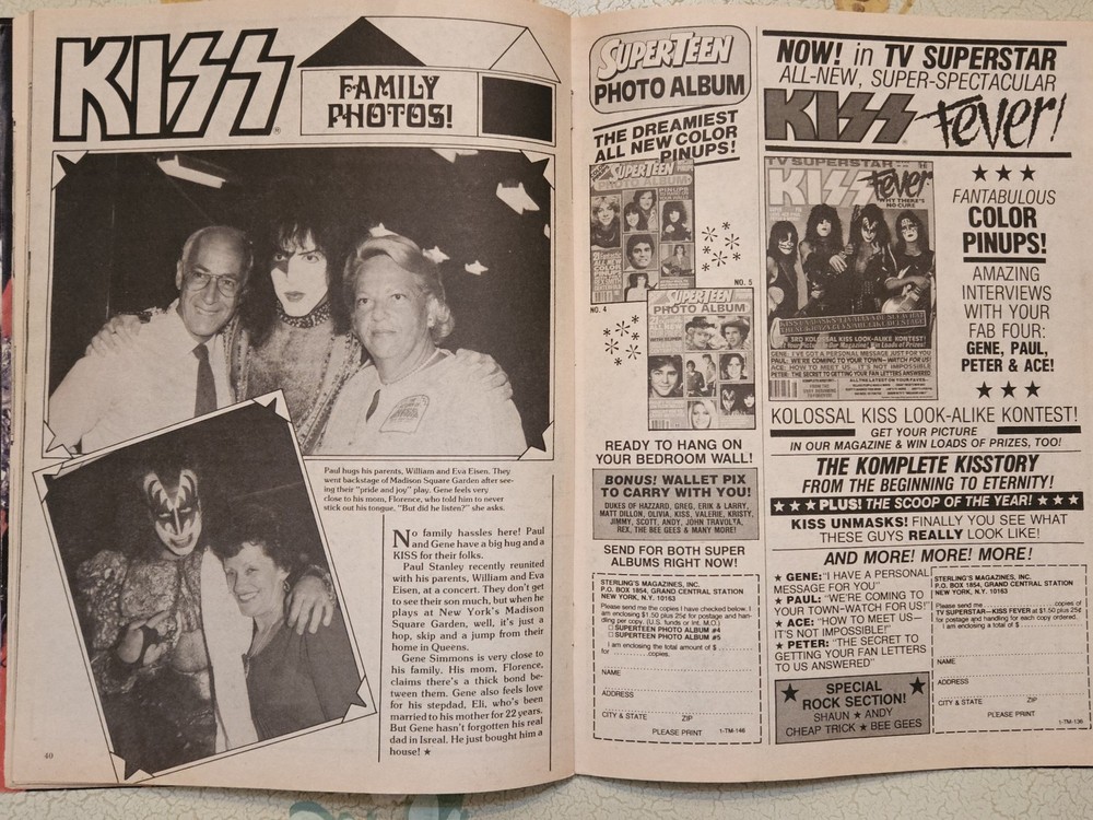 KISS TEEN MACHINE KISS STRIKES BACK MAGAZINE 1981 SIMMONS, FREHLEY, STANLEY