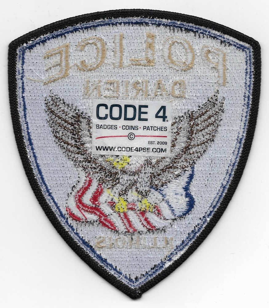 Prototype Darien DuPage County Illinois Police Department Patch Set
