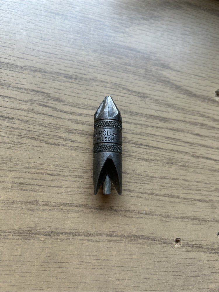 L.E. WILSON BURRING TOOL MADE FOR RCBS 17 - 45 CALIBER