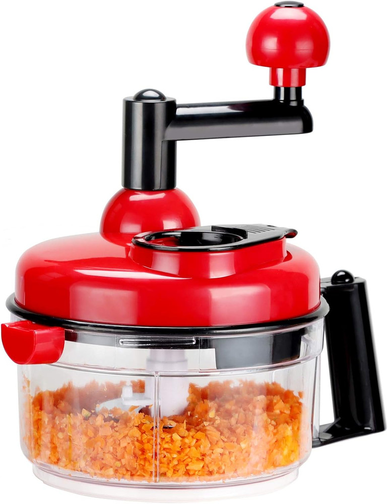 Onion Chopper Food Chopper- Hand Crank Processor Chops chili Vegetable Nuts