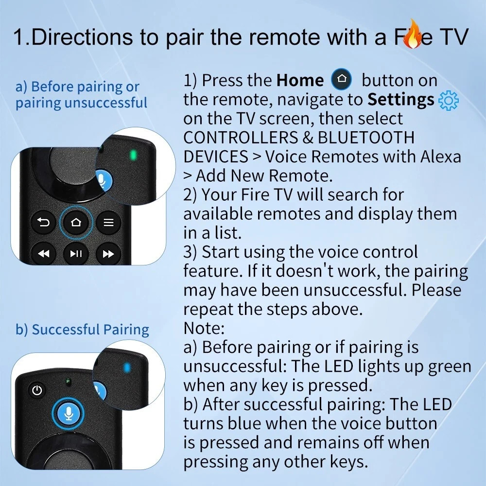 New Amazon Fire TV Replacement Remote Control For Stick 4K Max Streaming Device