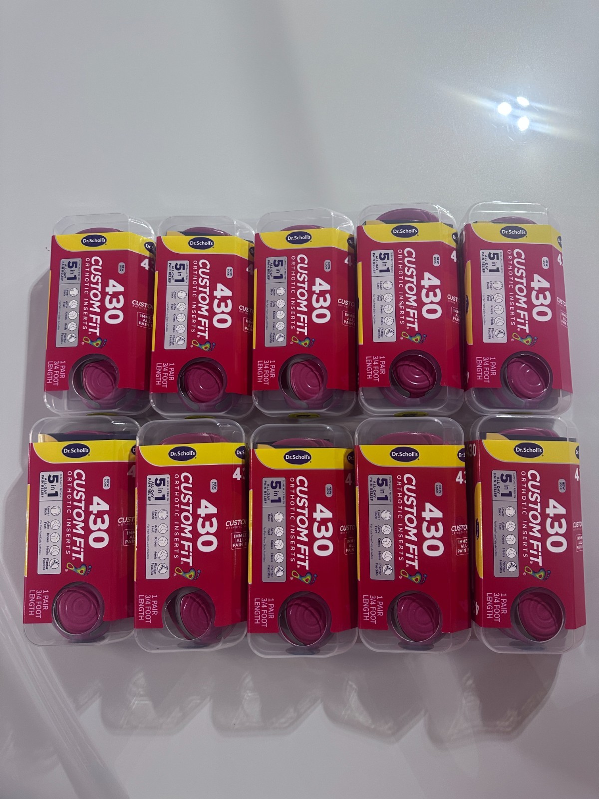 Dr. Scholl’s CF430 Custom Fit Orthotics 3/4 Length Arch Support Brand New