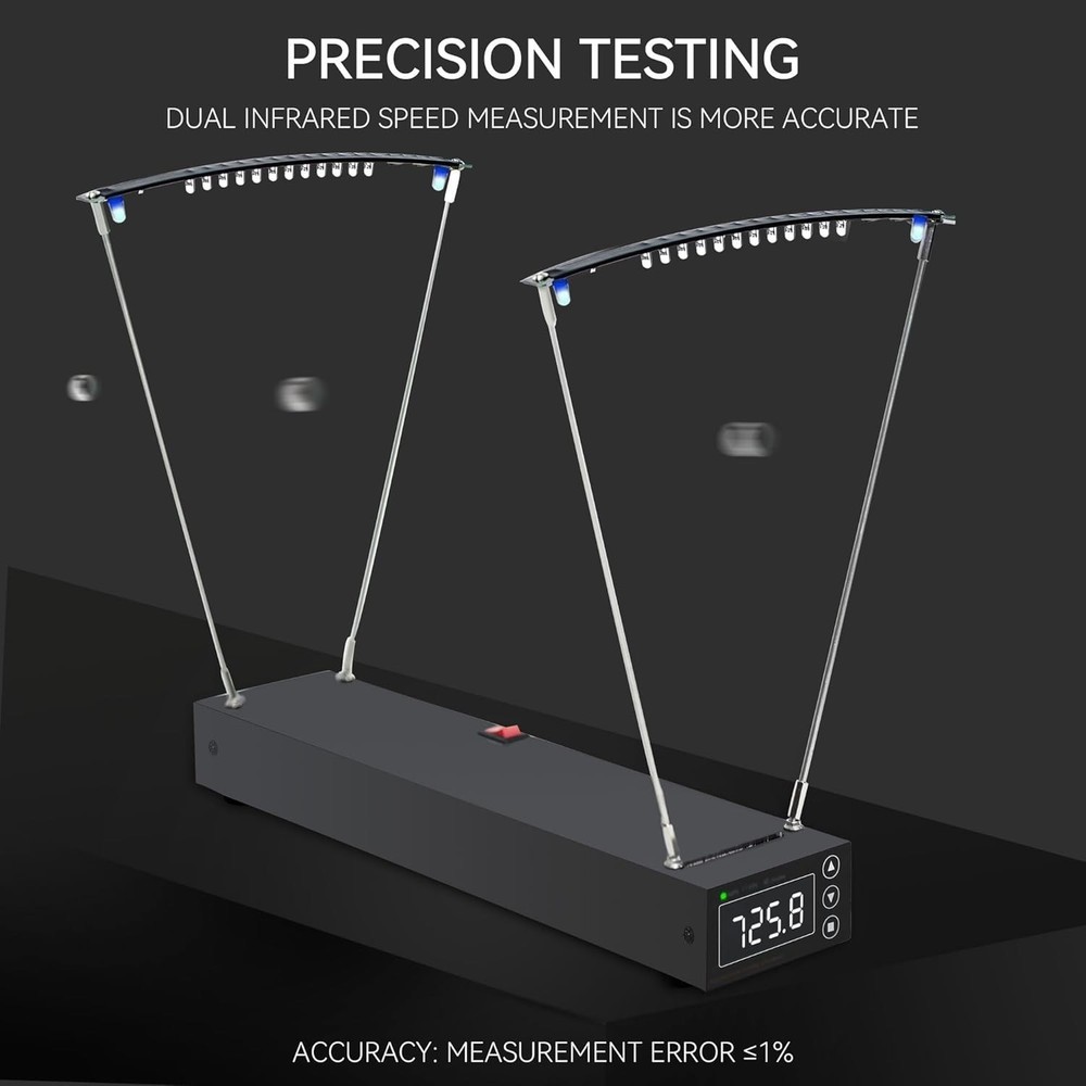 Versatile Chronograph for Archery & Shooting: LCD Speed Measurement Device