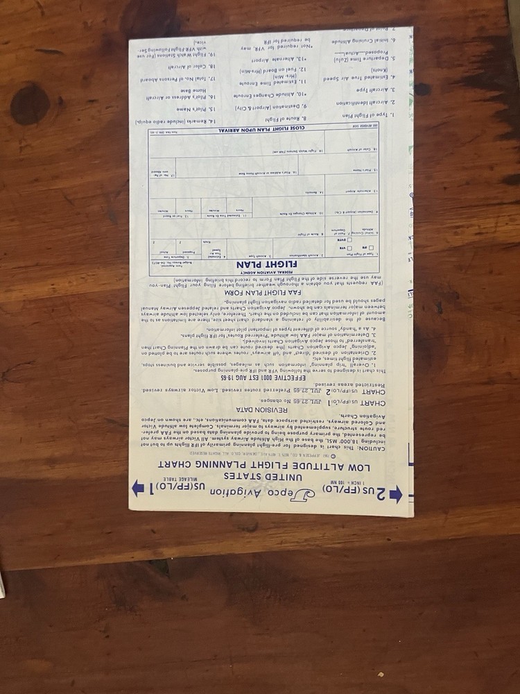 Cessna Flight Plotter Computer 1959 with 2 Vintage Jepco Low Altitude Nav Maps