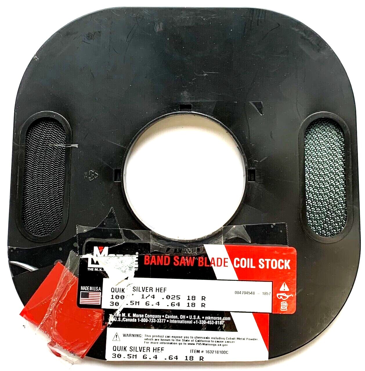 100' x 1/4 x 18R CARBON FLEX BACK BANDSAW COIL STOCK - USA MK Morse - NEW