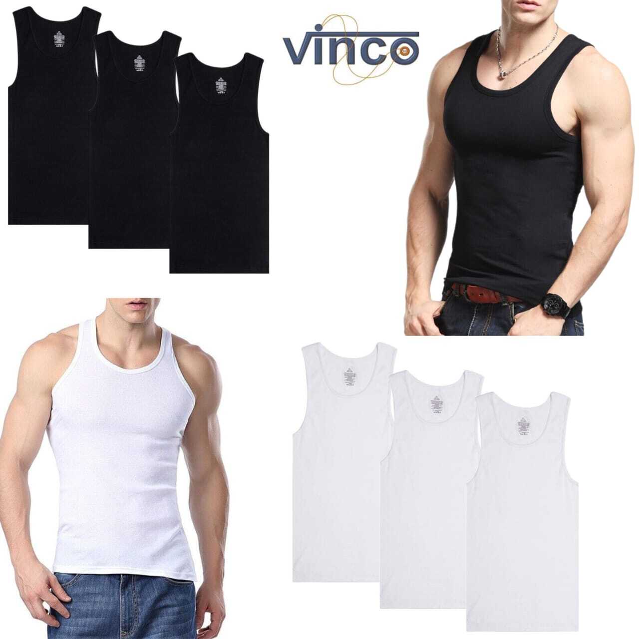 Men's 100% Cotton Tank Top A-Shirt Wife Beater Ribbed Undershirts Size: S-4XL