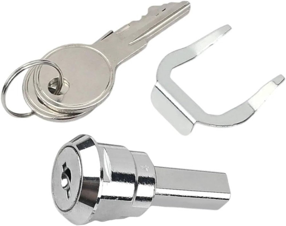 A Set Silver Universal Stainless Toolbox Lock, Lock Iron Cabinet 2