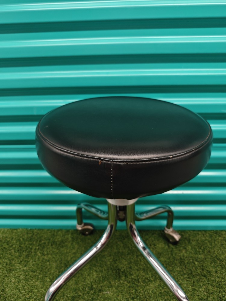 ⚡Clinton Industries Chrome Wheels Base Stool ⚡