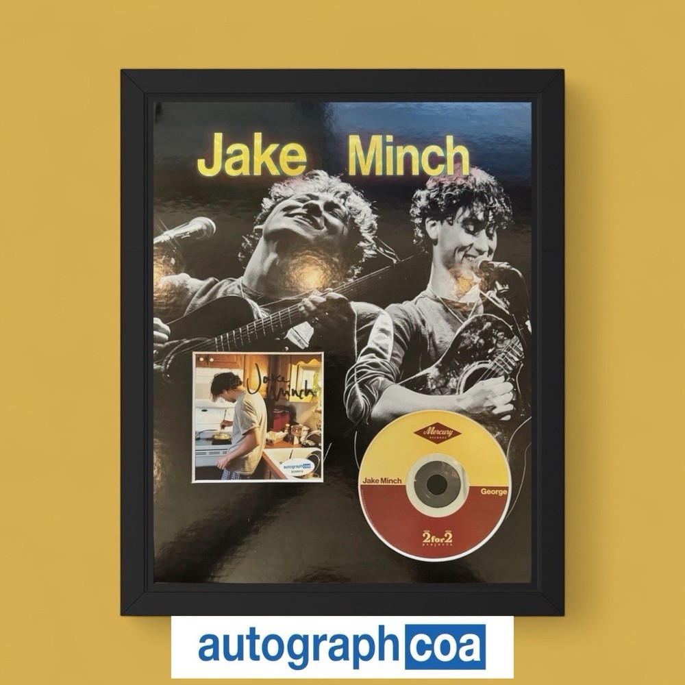 Jake Minch Signed "George" CD Insert 11X14 Framed - ACOA