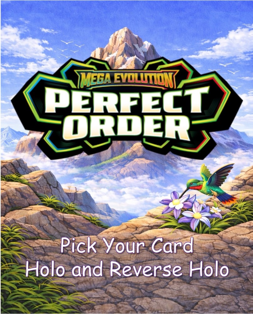 Pokemon Mega Evolution: Perfect Order Pick Your Holo / Reverse Holo