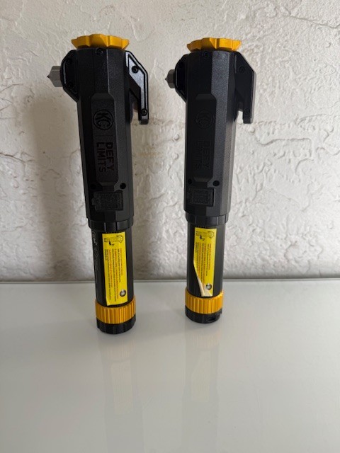 KC Auto Light with Emergency Tool Flashlight Set 1000 Lumen Rechargeable 2 Pack