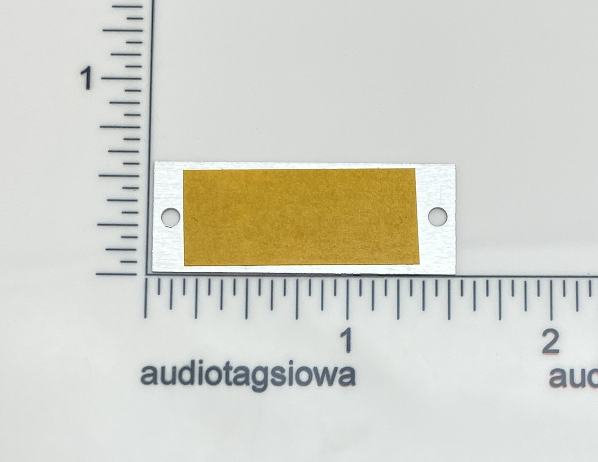 Neumann Badge Logo for U47 Microphone - Custom Made Aluminum