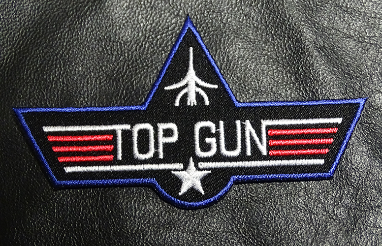LOGO NAME TAG IRON ON 3.75 INCH Pete Mitchell PATCH