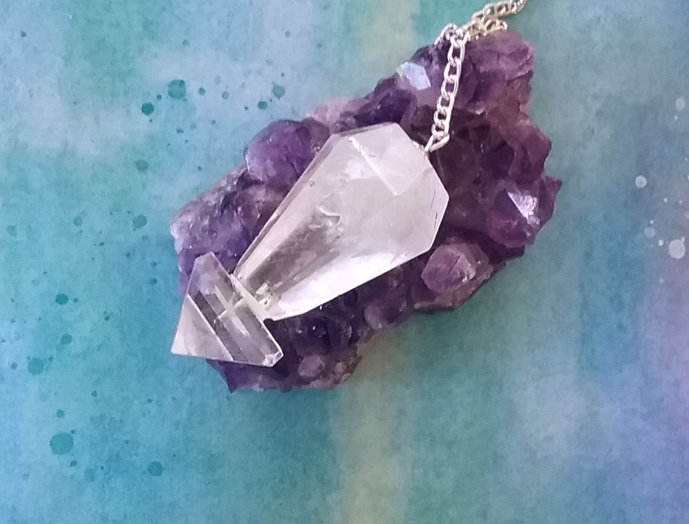 CRYSTAL Dowsing PENDULUM, Pyramid Dowsing Pendulum, Geometric Pendulum
