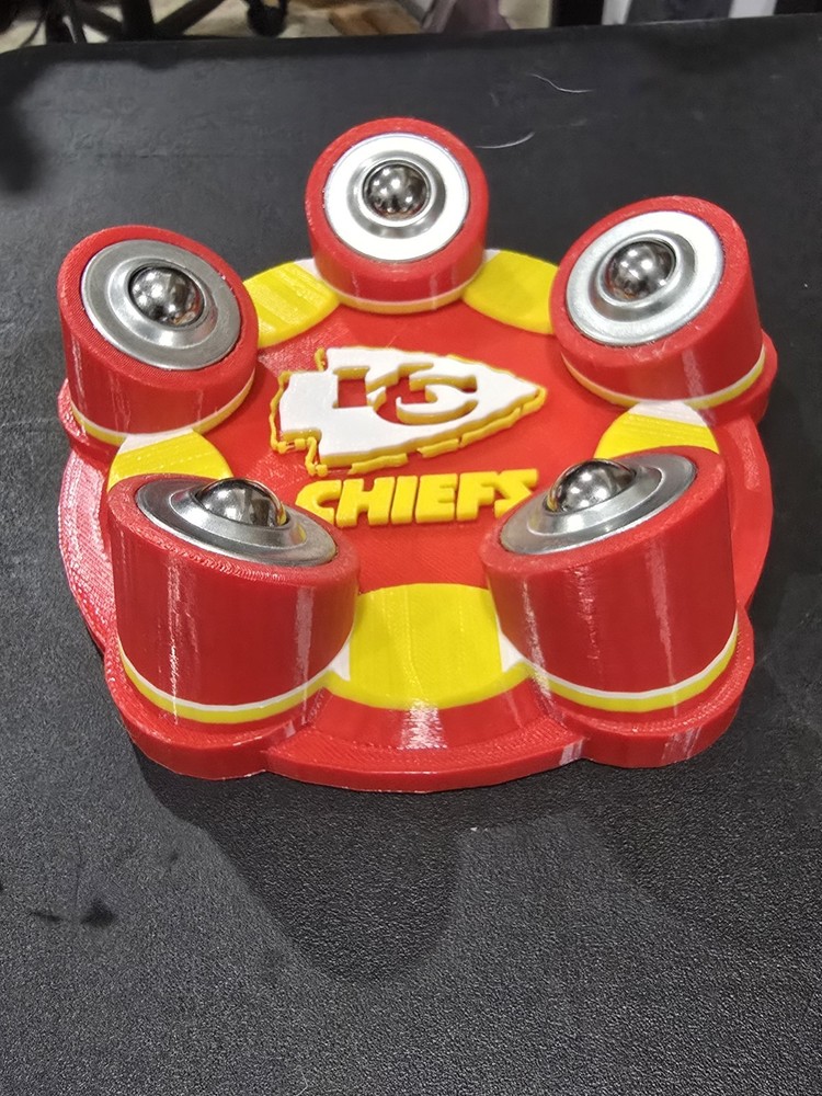 Bowling Ball Spinner - Custom - KC Chiefs