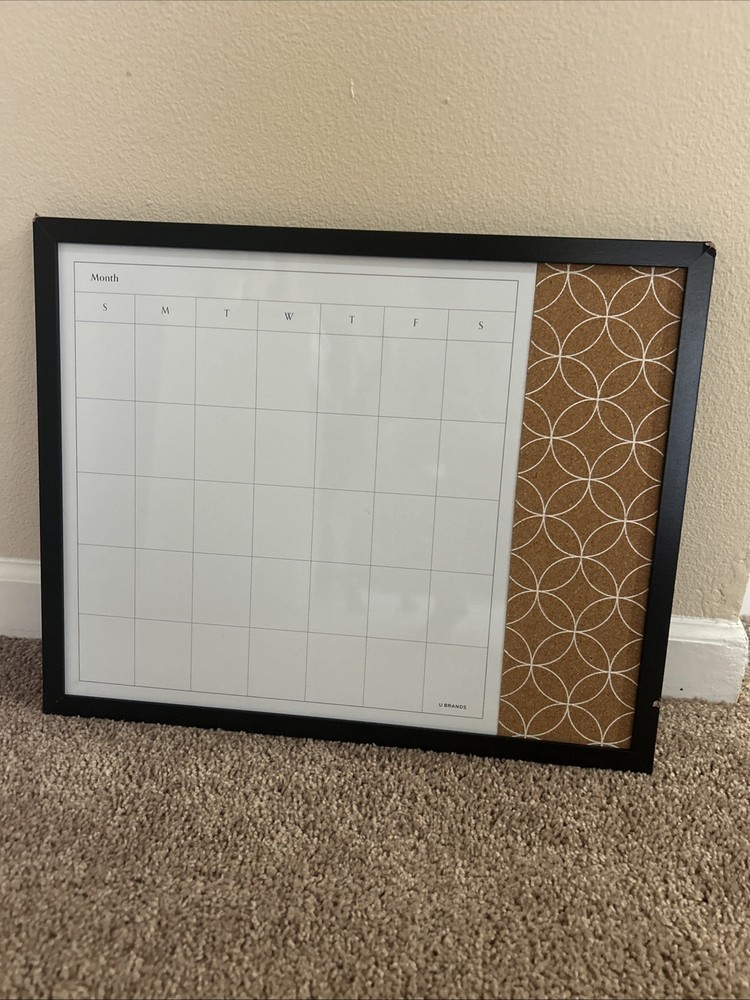 Whiteboard Corkboard Calendar
